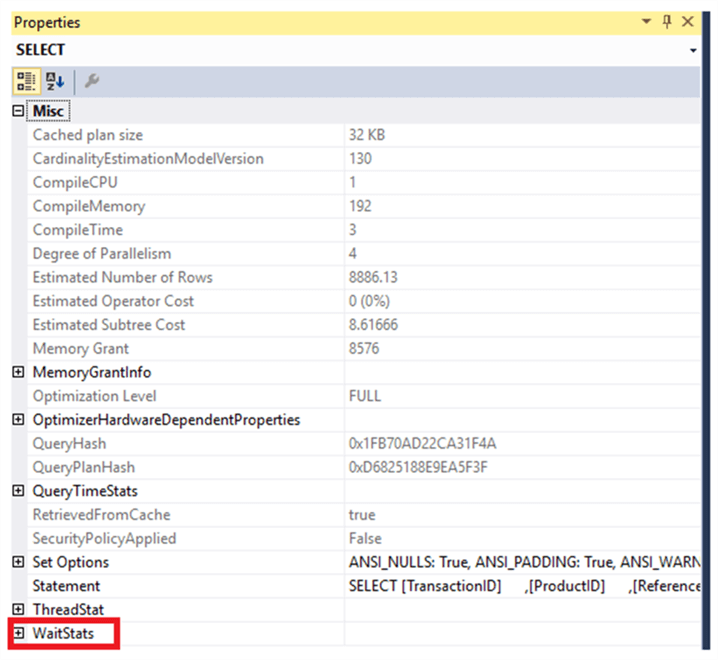 Get Detailed Wait Stats with SQL Server Execution Plan