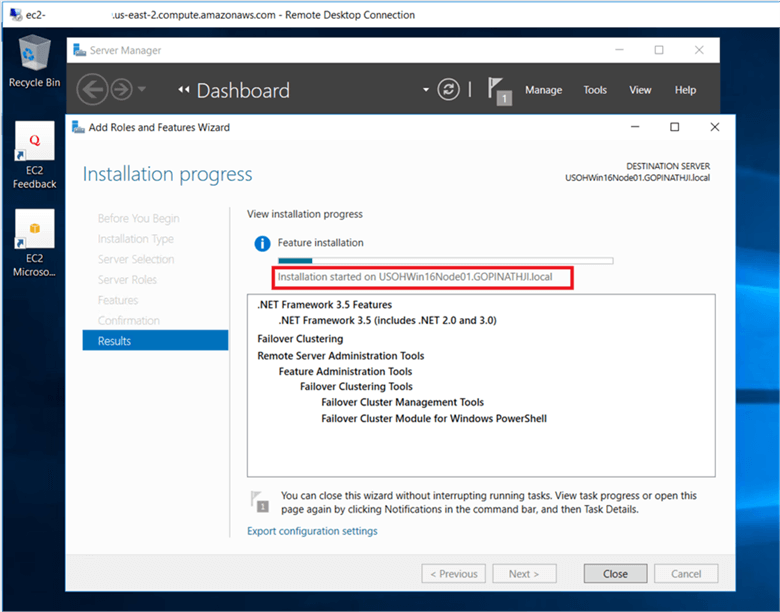 On installation progress dialog box message appear as shown installation in progress.  - Description: On installation progress dialog box message appear as shown installation in progress. 