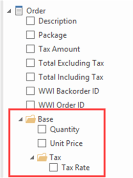 Nested display folders in Excel