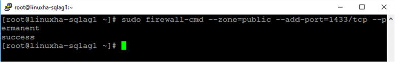 enable the Linux firewall to allow remote connections