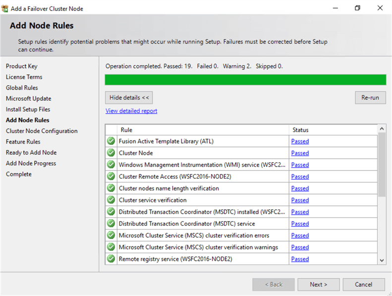 add node rules