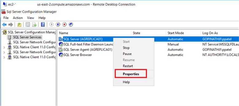 enable always on in sql server configuration manager