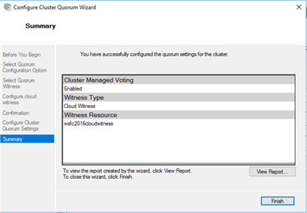 7. In the Summary dialog box, verify that the entire configuration is successful.