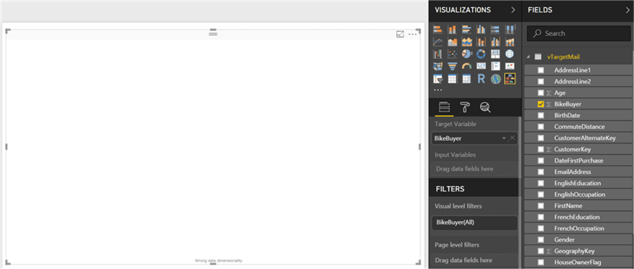 Target Variable in Power BI Desktop - Description: Target Variable