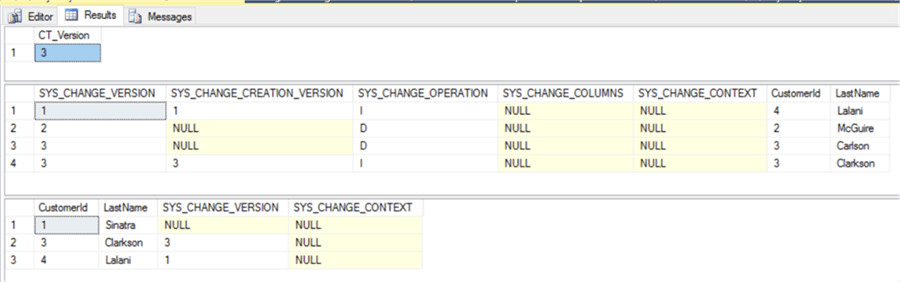 Change Tracking Changes