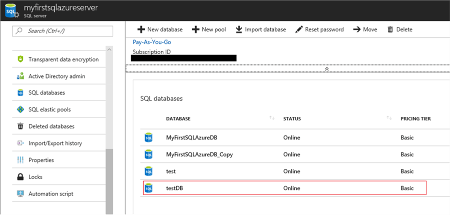 azure sql server
