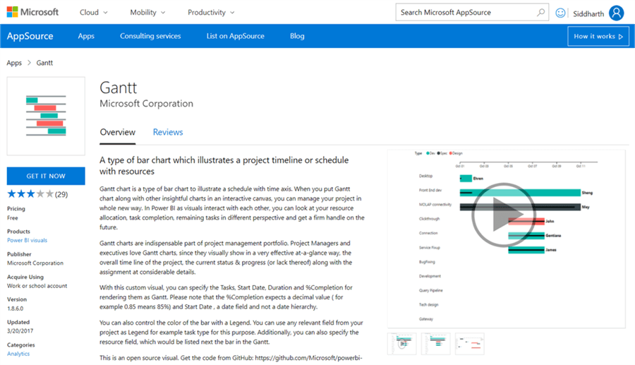 Gantt Chart - Description: Gantt Chart