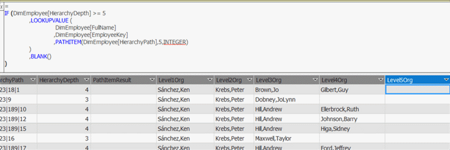 change calculated columns to return blank