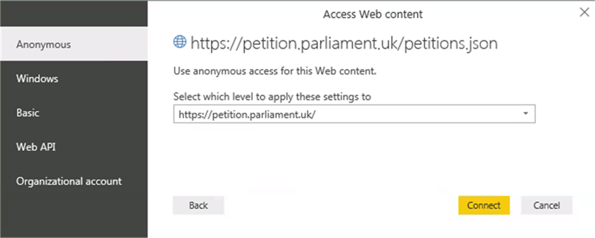 Type web URL - Description: Type web URL
