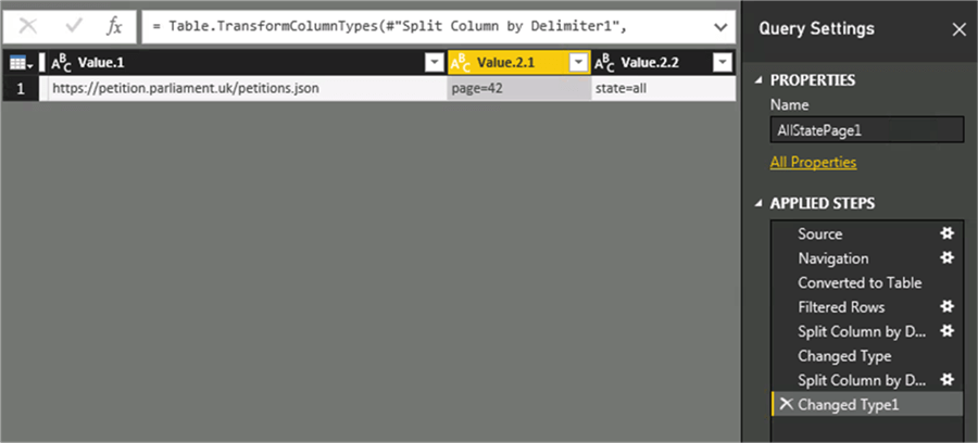Split columns - Description: Split columns