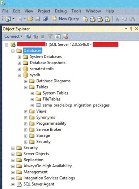 ssms object explorer