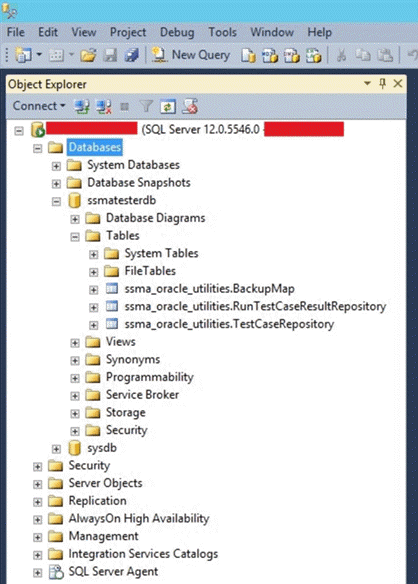 ssms object explorer
