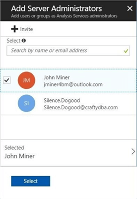 Current AD Users - Description: The Azure portal can be used to add users.  This picture shows both a subscription owner and B2B user.