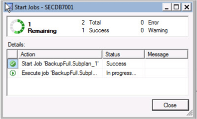 run sql agent job
