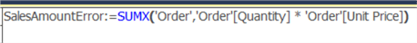 formula without error