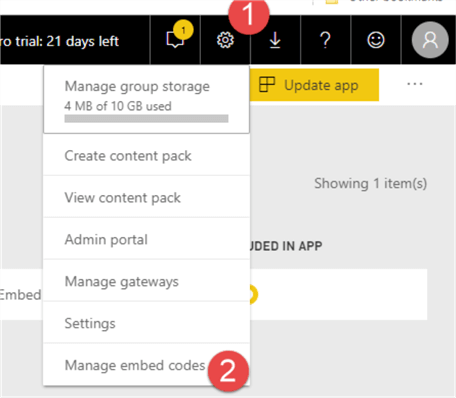 Manage Embed Codes