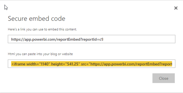 Secure Embed Result