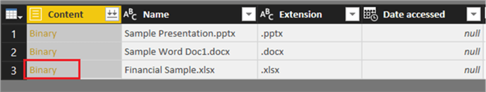 Select and click on Binary