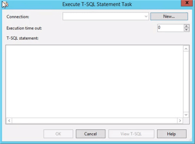 sql statement task