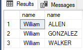 query results