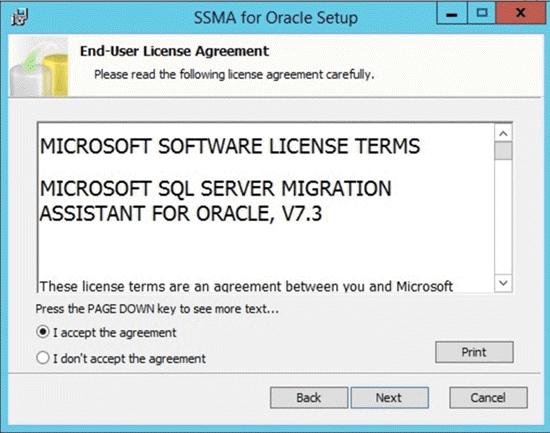 ssma for oracle installer