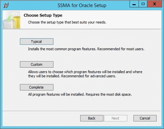 ssma for oracle installer