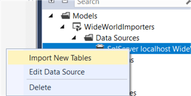 import new table