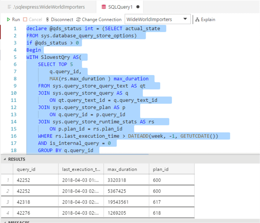sql query