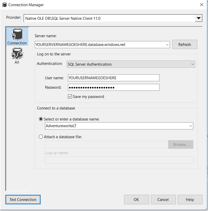SSIS Connection Manager