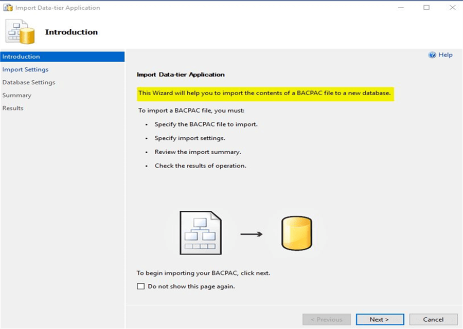 Import data-tier app introduction