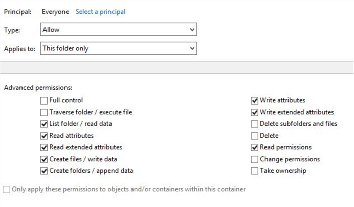 windows folder permissions