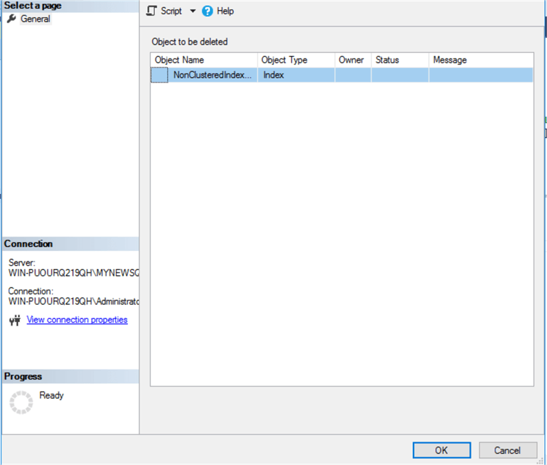 sql server indexes
