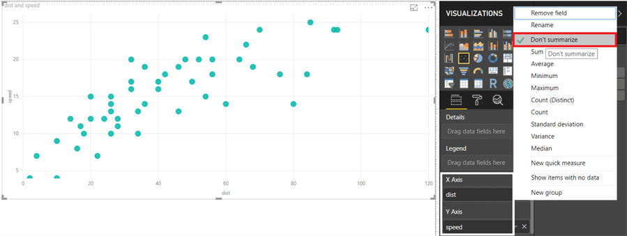 power bi scatterplot