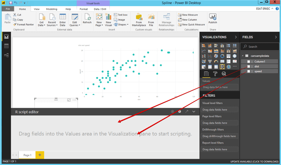 power bi scatterplot