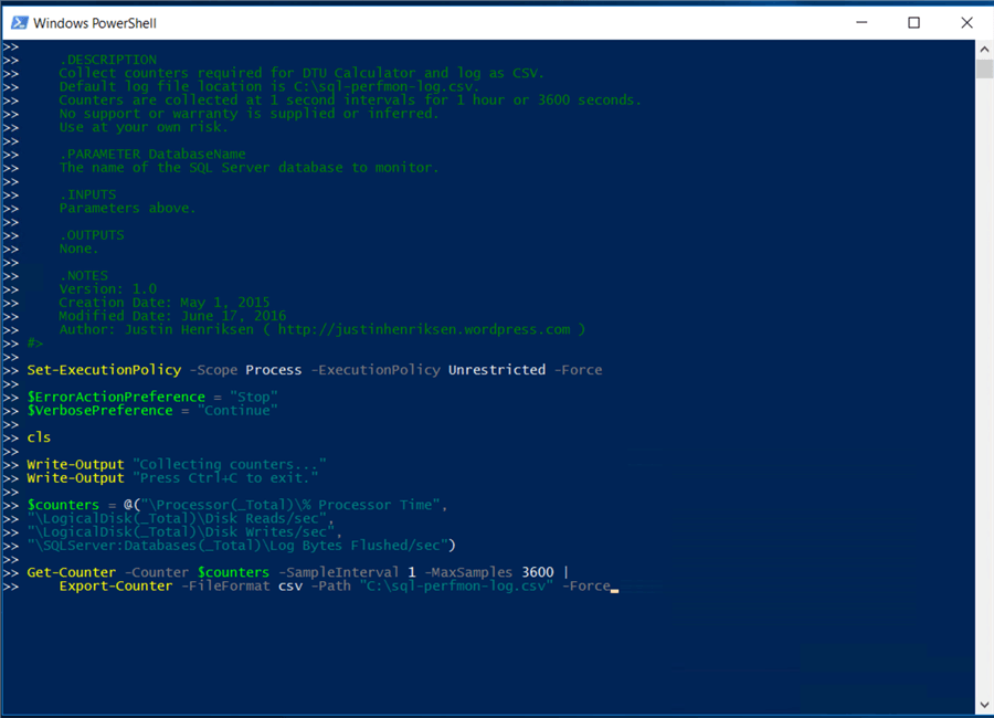 dtu calculator powershell script