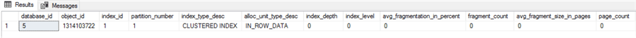 index fragmentation