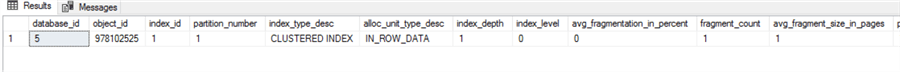 index fragmentation
