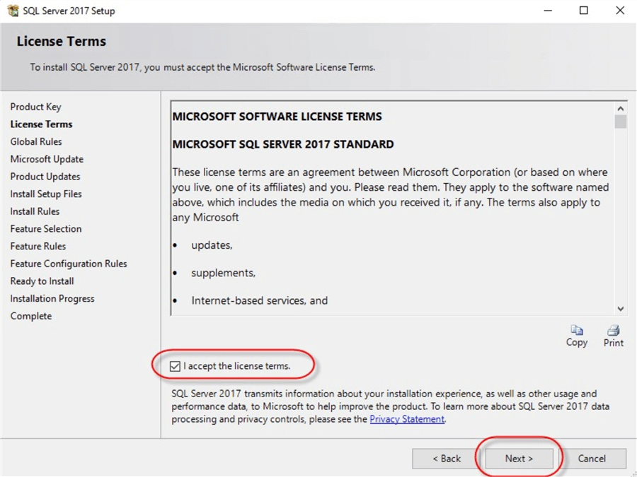 sql server installation center