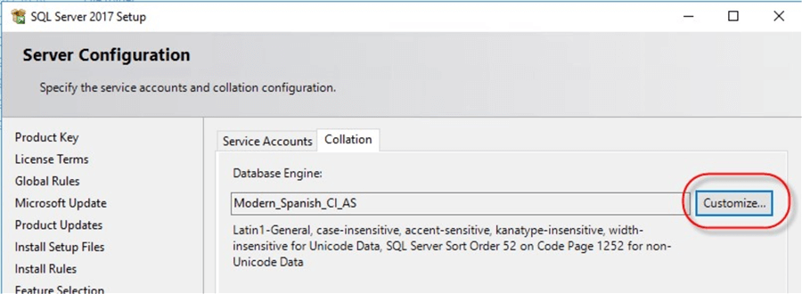 sql server installation center