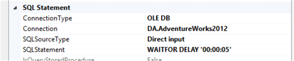 ssis sql statement