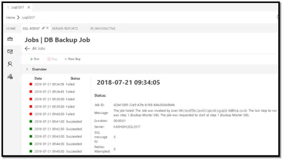 Image 15: Detailed job history