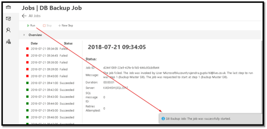 Image 18: Job start message