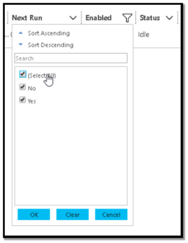 Image 28: Select all to remove filter