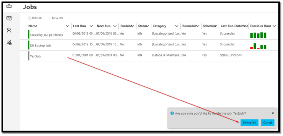 Image 33: Confirm to delete the job