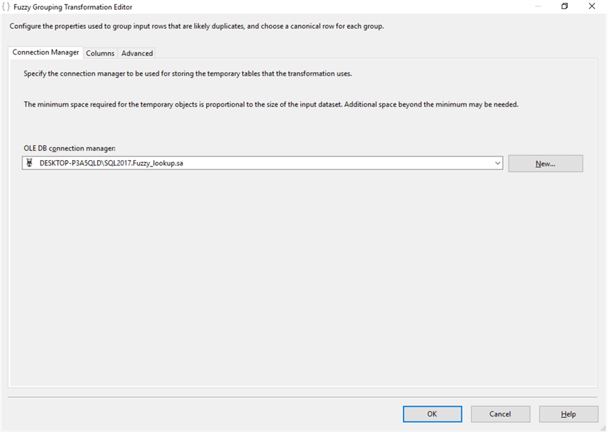 Fuzzy group transformation editor