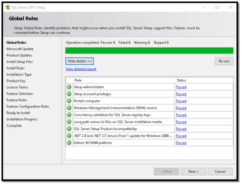 sql developer edition install global rules