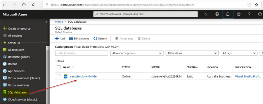 deployed database