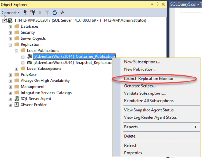 Add Article to Publication for SQL Server Transactional Replication