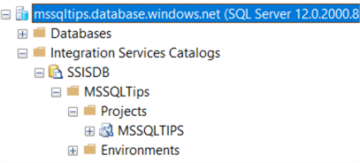 deployed project in the catalog