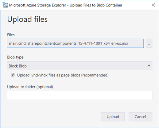 upload files